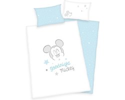 Mickey Mouse Dekbedovertrek Junior 100x135 BIO-Katoen Ledikant