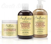 Shea Moisture Jamaican Black Castor Oil - Shampoo Conditioner & Leave-In  - Set of 3 -1222 g