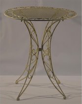 Klassiek witte tafel - Tuintafel - Metaal - 78 cm hoog