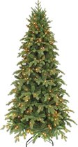 Triumph Tree Sherwood Kunstkerstboom Slim met LED Verlichting - H155 cm - Groen