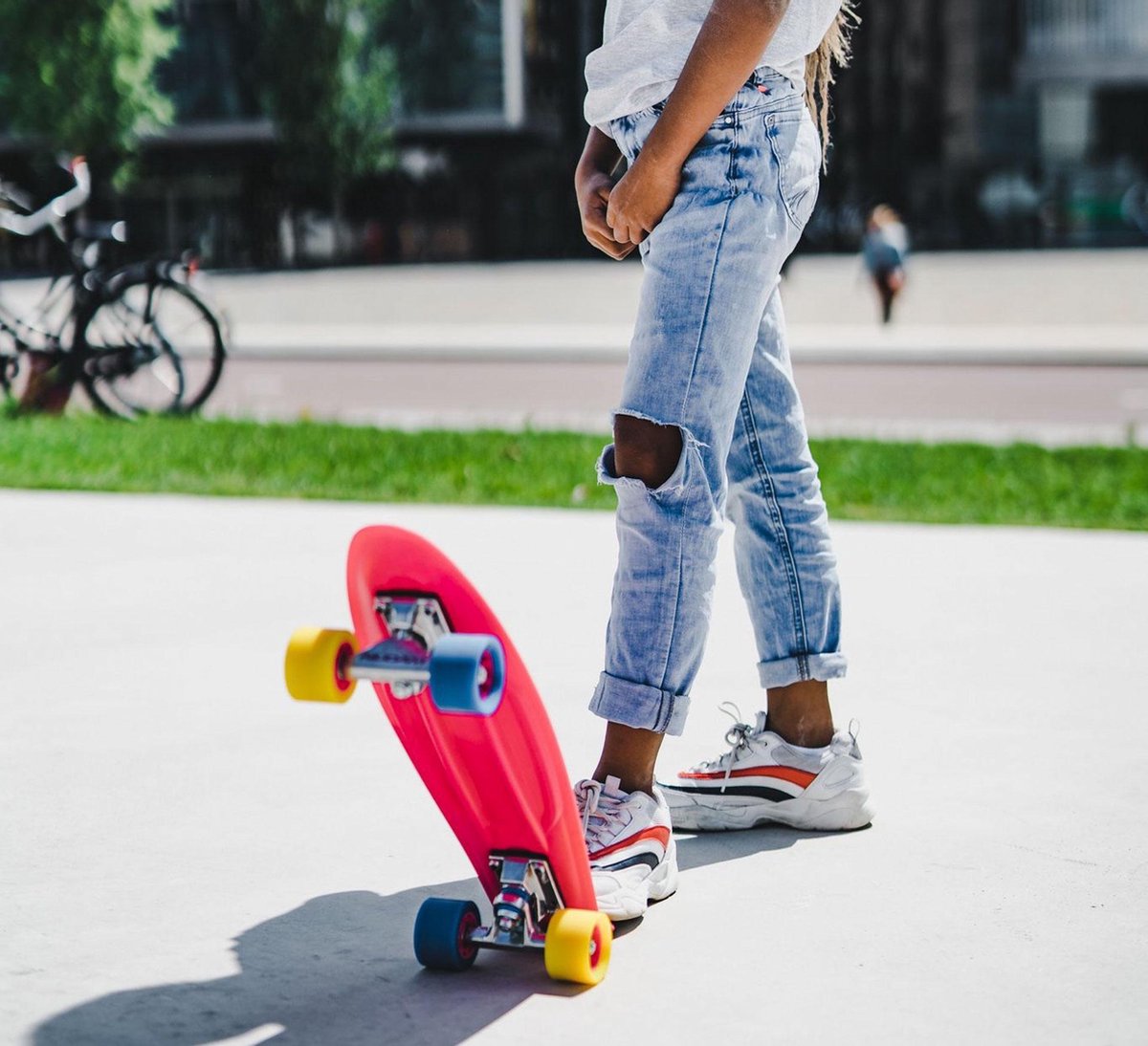 Nijdam FlipGrip Skateboard - Punky Power - Fuchsia — afbeelding 4