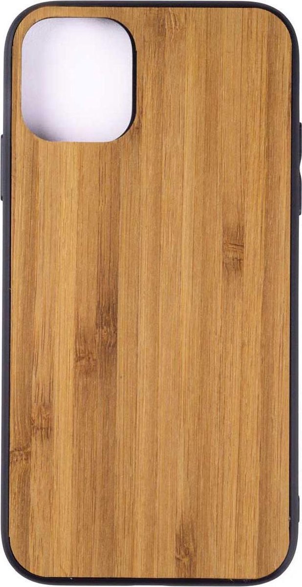 Houten Telefoonhoesje Iphone 12 MINI - Bumper case - Bamboe