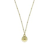 Mini compass ketting - Goud - 42 cm