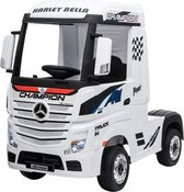 Elektrische Kinder vrachtwagen Mercedes Actross Truck wit Met Afstandsbediening