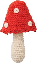 Hoppa - Gehaakte rammelaars - Mushroom - One size