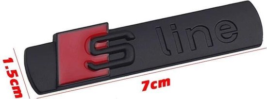 Audi S-Line, logo emblème autocollant, 2 pièces L + R