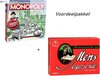 Afbeelding van het spelletje Monopoly Classic Nederland + Mens Erger Je Niet! - Bordspel MEGA VOORDEELPAKKET -  Familie kaartspel - Kerstkado - Orginele uitvoering