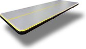AirTrack Pro type 2021- Tapis de gymnastique - Gymnastique jaune noir| 400x200x20 CM | Jeux sportifs | Extérieur & intérieur | Étanche | Avec pompe électrique
