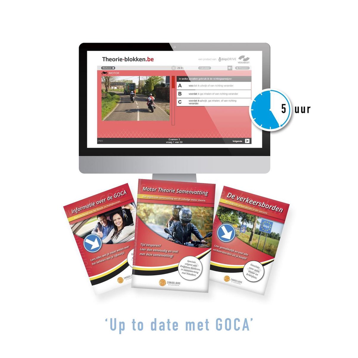 Motor Theorie E-Learning Pakket Belgi 2021 Online Motor Theorieboek Rijbewijs A