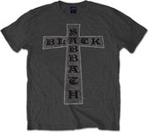 Black Sabbath - Cross Heren T-shirt - XL - Grijs
