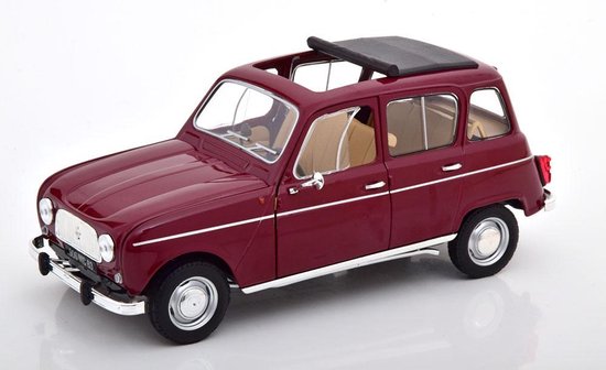 Renault 4L 1966 Dark Red 1:18