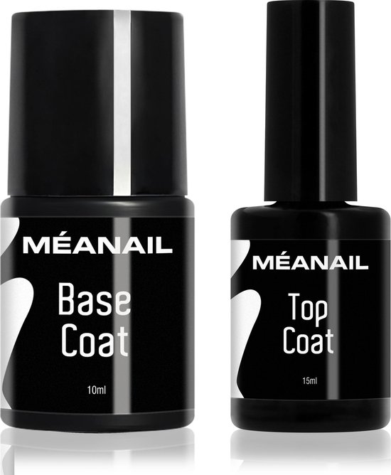 MEANAIL - Gellak - Base Coat 10ml - Top Coat 15ml - Gelnagellak | bol