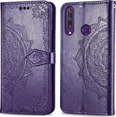 iMoshion Mandala Booktype Huawei Y6p hoesje - Paars