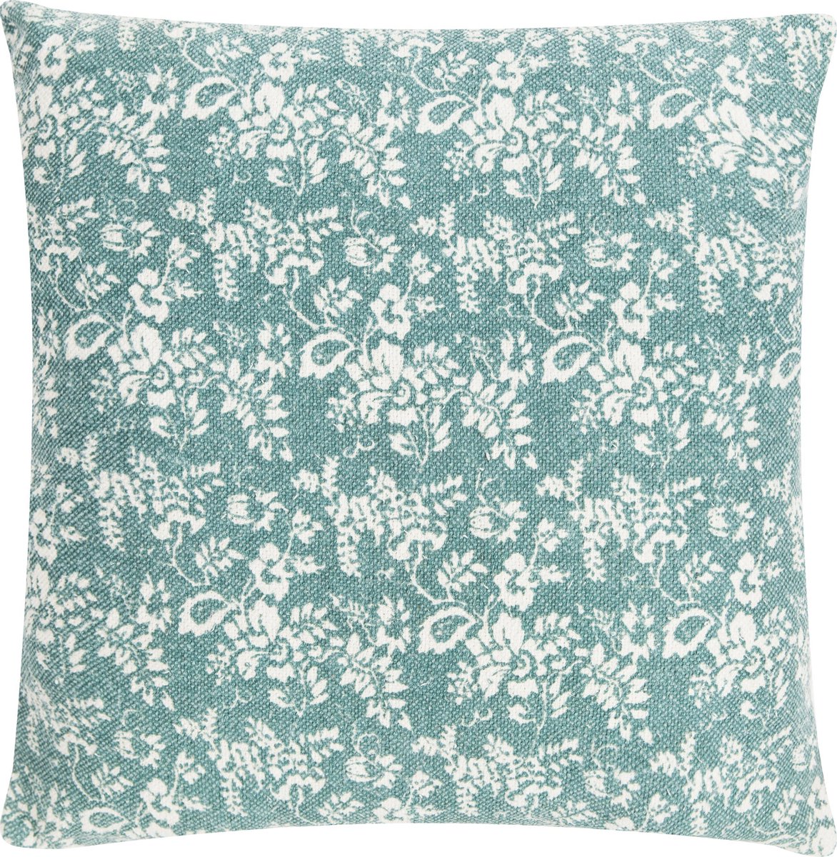 Linen & More Flower Garden Nile Kussen | 60 X 60 | Sierkussen Voor Woonkamer Of Slaapkamer blauw