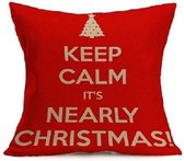 Kerst kussenhoes keep calm its almost christmas - Kerstdecoratie - kerst