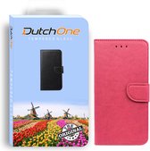 Iphone 12 PRO MAX - Book Case roze - Leren hoesje - Pasjes - Wallet - Portemonnee - hoesje