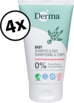 Derma Eco Baby pakket - 4 x shampoo & lichaam 150 ml