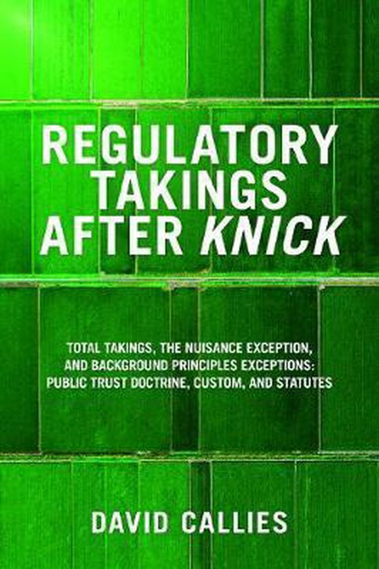 Regulatory Takings after Knick - cover