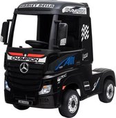 Elektrische Kinder vrachtwagen Mercedes Actross Truck Zwart  Met Afstandsbediening