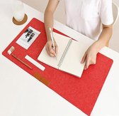 bureaulegger - gaming mat - bureau onderlegger - bureau mat - bureau organizer - xxl muismat - rood