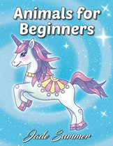Animals for Beginners Coloring Book - Jade Summer - Kleurboek