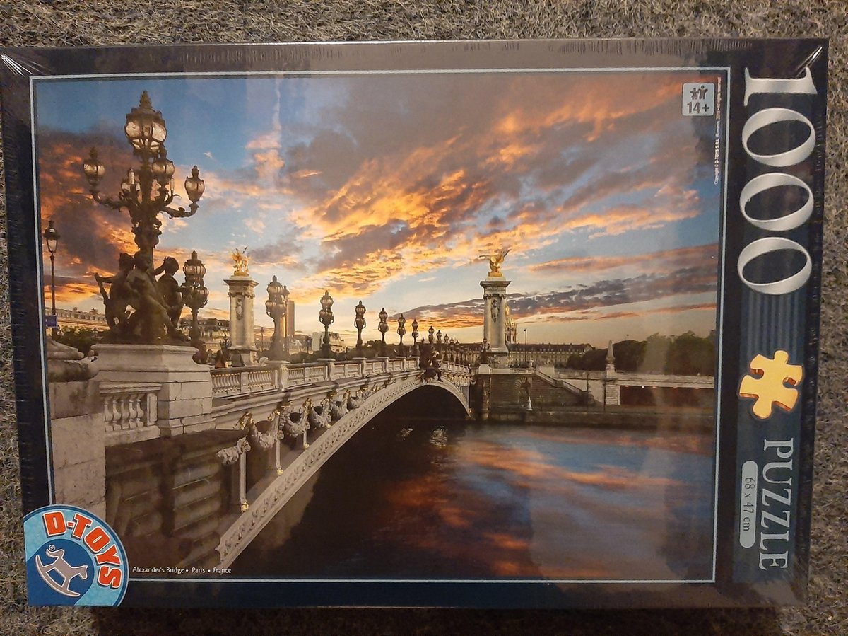 D-Toys puzzel Alexander III Brug Parijs 1000 stukjes kunst.