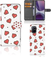 Flip Housse Étui OnePlus 8T Coque Cœurs Cadeaux Saint Valentin
