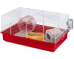 Ferplast Criceti 9 Hamsterkooi - Rood - 46 x 29,5 x 23 cm
