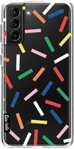 Casetastic Samsung Galaxy S21 Plus 4G/5G Hoesje - Softcover Hoesje met Design - Sprinkles Print