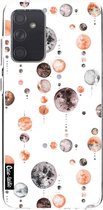 Casetastic Samsung Galaxy A72 (2021) 5G / Galaxy A72 (2021) 4G Hoesje - Softcover Hoesje met Design - Moon Phases Print