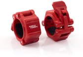 Muscle Power Quick Lock Collars - Rood