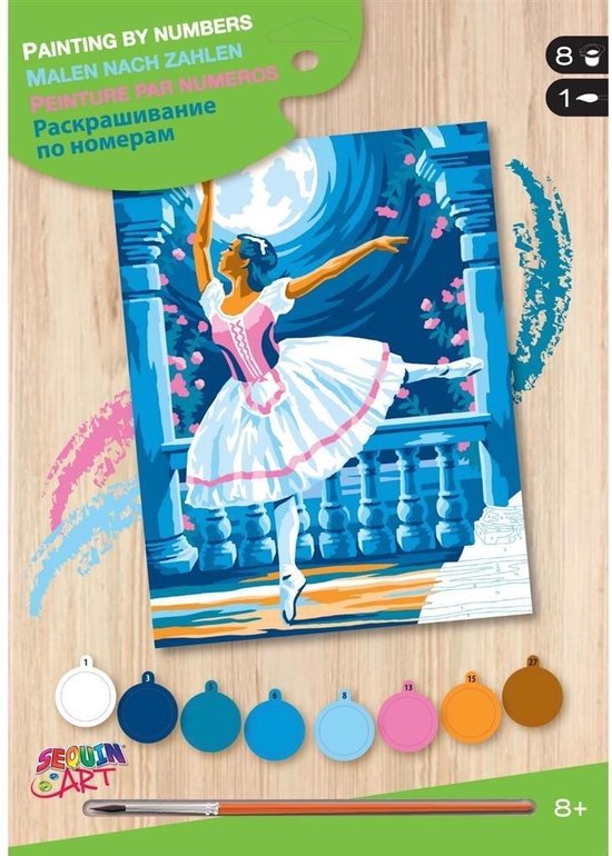 Afbeelding van het spel Sequin Art Schilderen op Nummer Ballerina