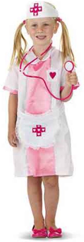 Roze Zuster Verpleegster pakje Maat 98/116