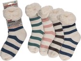 Comfort Sokken One Size Gestreept Assorti Doos 12 Stuks