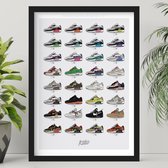 Kicks On Kanvas Poster - Nike Air Max The Wanted List - 70 X 50 Cm - Multicolor