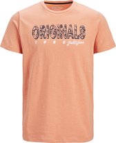 JACK&JONES ORIGINALS JORLEFO PLACEMENT TEE SS CREW NECK UPG Heren T-shirt - Maat L