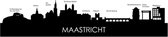 Standing Skyline Maastricht Notenhout  - 40 cm - Woondecoratie design - Decoratie om neer te zetten