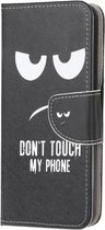 Coverup Book Case - Geschikt voor Samsung Galaxy A12 Hoesje - Don't Touch