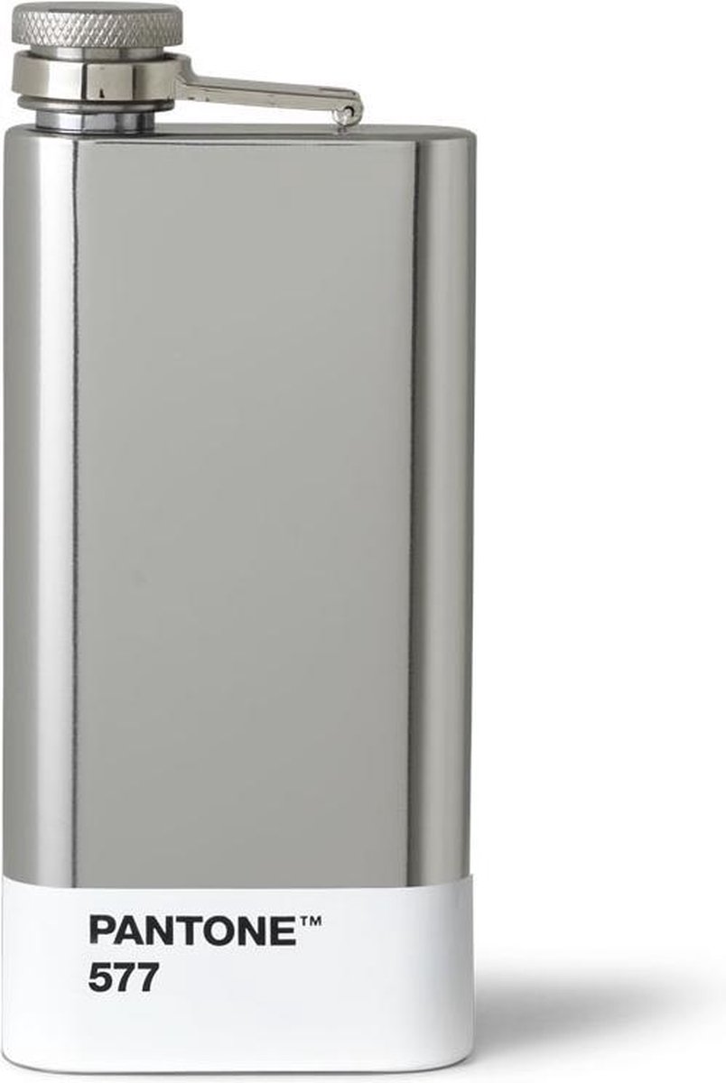 Copenhagen Design Pantone - Heupfles - Zakflacon - 150ml - Zilver 577