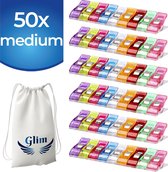 Glim® - Originele Wonderclips - Medium - Wonder clips - Kleine knijpertjes - Vervanging voor spelden - 50 stuks