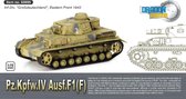 The 1:72 ModelKit of a PZ.KPFW.IV Ausf.F1 INF.DIV GrossGermany Eastern Front 1942.

Fully assembled model

The manufacturer of the kit is Dragon Armor.This kit is only online a