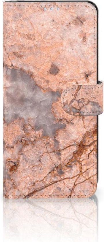 Etui pour Téléphone OPPO Reno 4 Pro 5G Coque Orange De Marbre