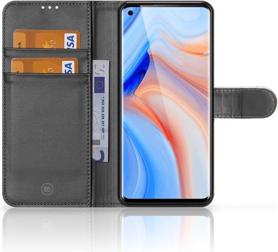 Etui pour Téléphone OPPO Reno 4 Pro 5G Coque Orange De Marbre