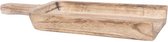 Naturel houten borrelplanken serveerplanken kruidenier 39 x 17 Cm, 2 stuks