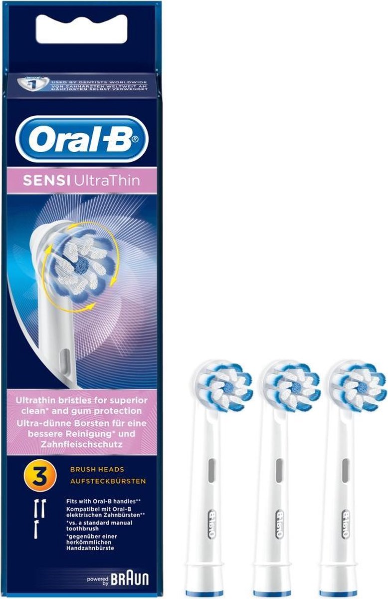 Oral B Sensi Ultra Thin Opzetborstels 3 Stuks