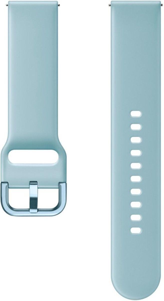 Siliconen Bandje - Lichtblauw - Geschikt voor Garmin Vivoactive 3 - Forerunner 645 - Vivomove HR - Bandbreedte 20mm