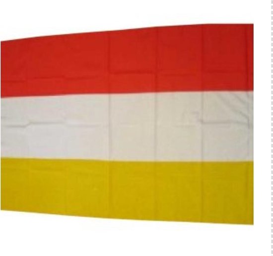 Aanmoediging Mangel ik heb dorst Vlag Rood/ Wit/ Geel , 90 bij 150 cm ,Carnaval, Oeteldonk | bol.com