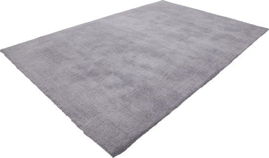 Velluto - Handgemaakt - Hoogpolig - Vloerkleed – Vloer kleed - Tapijt – Karpet - 80x150 - Zilver