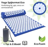 Yoga Spijkermat, hét Shiatsu Massagekussen bij rugpijn en nekpijn – Acupressuur Mat – Shakti Mat – Massagemat - Blauw