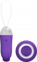 Jayden - Dual Rechargeable Vibrating Remote Toy - Purple - Eggs - purple - Discreet verpakt en bezorgd